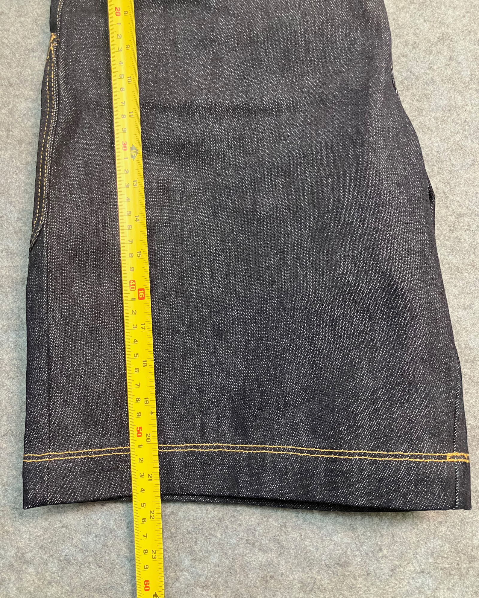 blue embroidery shorts